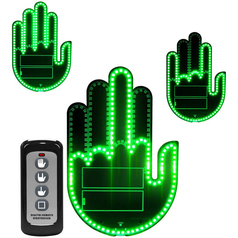 Funny Car Finger Lights with Remote Control - Ideal Gift for Car Enthusiasts and Bird Lovers