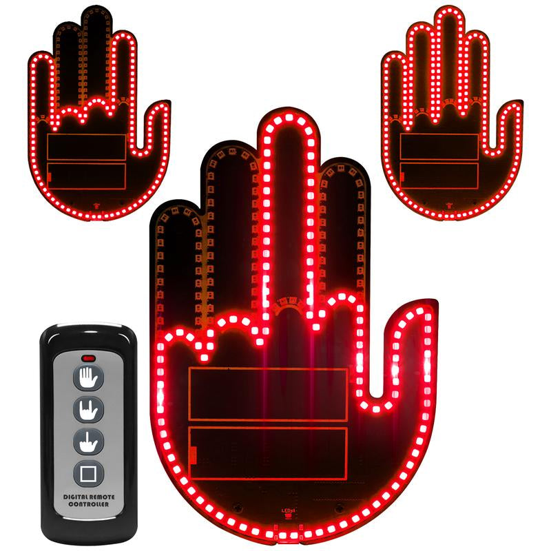 Funny Car Finger Lights with Remote Control - Ideal Gift for Car Enthusiasts and Bird Lovers