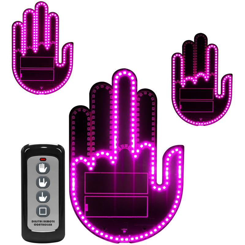 Funny Car Finger Lights with Remote Control - Ideal Gift for Car Enthusiasts and Bird Lovers