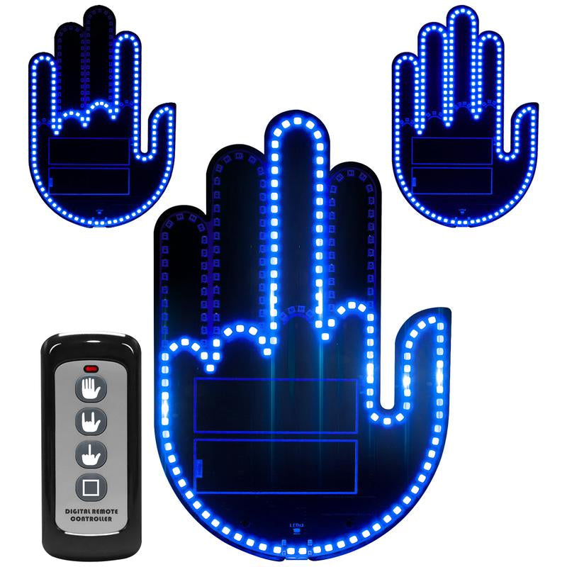 Funny Car Finger Lights with Remote Control - Ideal Gift for Car Enthusiasts and Bird Lovers